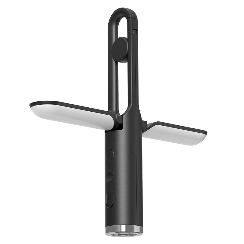 Multi-Function Folding LED Camping Lantern & Flashlight - USB Rechargeable, 3 Light Modes + SOS(Black)