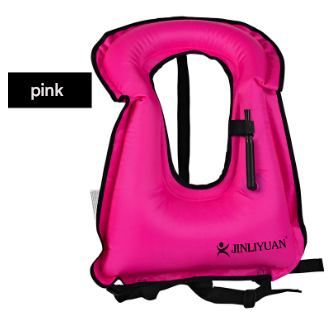 Pink Adult Inflatable Snorkel Vest - Lightweight Buoyancy Aid for Swimming & Water Sports?
