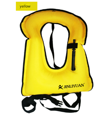 Yellow Adult Inflatable Snorkel Vest - Lightweight Buoyancy Aid for Swimming & Water Sports?