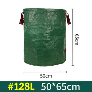 2PCS 128L(50cm*65cm) Heavy-Duty Foldable Garden Leaf Bag - Large-Capacity Horizontal Dustpan