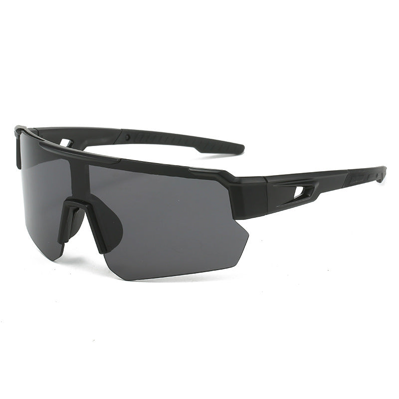 Black Unisex Sport Cycling Sunglasses - Lightweight Wraparound Eyewear for Running & Outdoor Activities